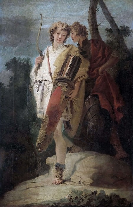 Джованни Баттиста Тьеполо. Юноша с луком и его компаньон со щитом. 1730-1750