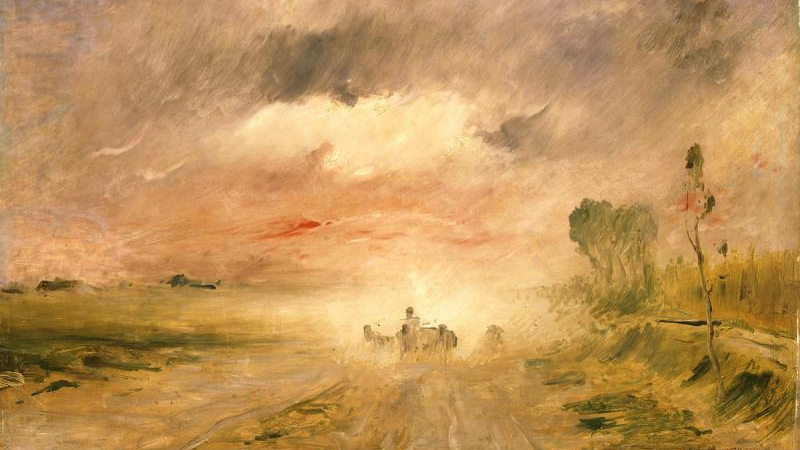 Михай Мункачи. Пыльная дорога. Около 1880