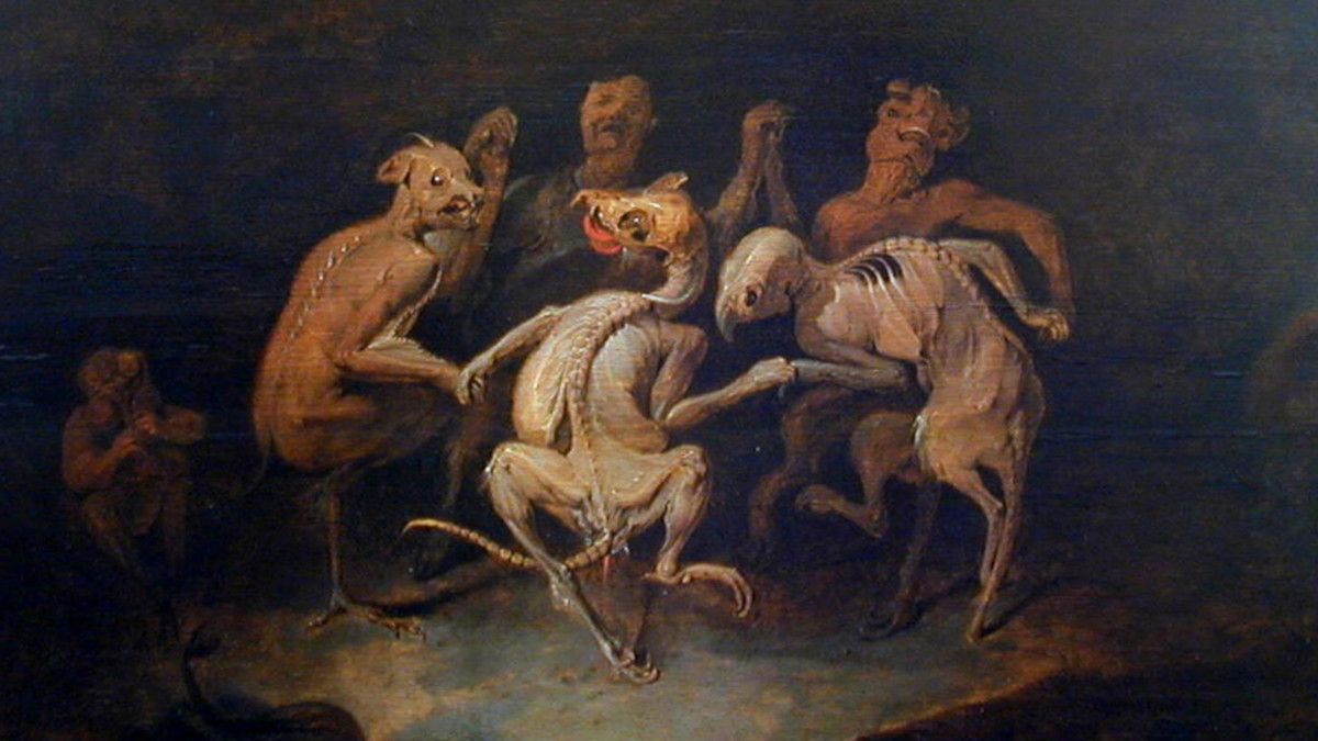 Давид Рейкарт Младший. В кругу демонов (фрагмент). XVII век