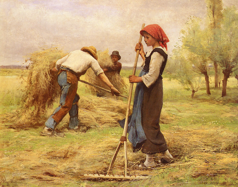 Жюльен Дюпре. Уборка сена. XIX век