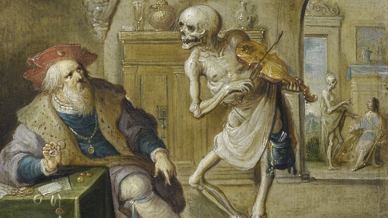Франс Франкен Младший. Смерть, играющая на скрипке. 1625