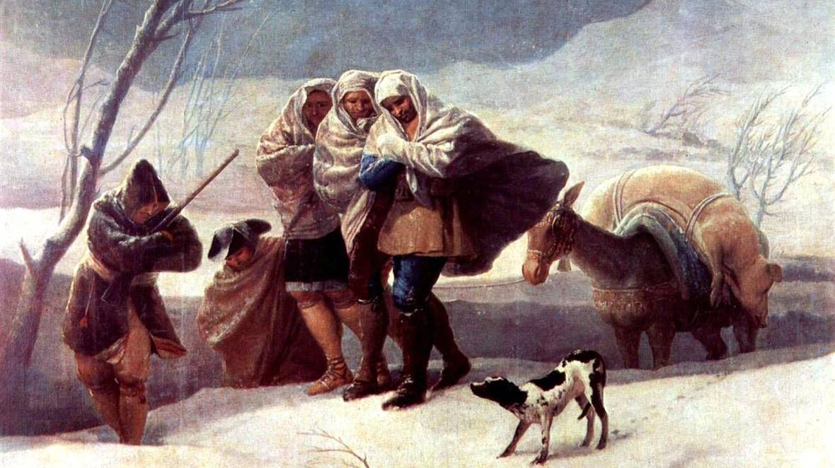 Франсиско де Гойя. Метель (Зима). 1787