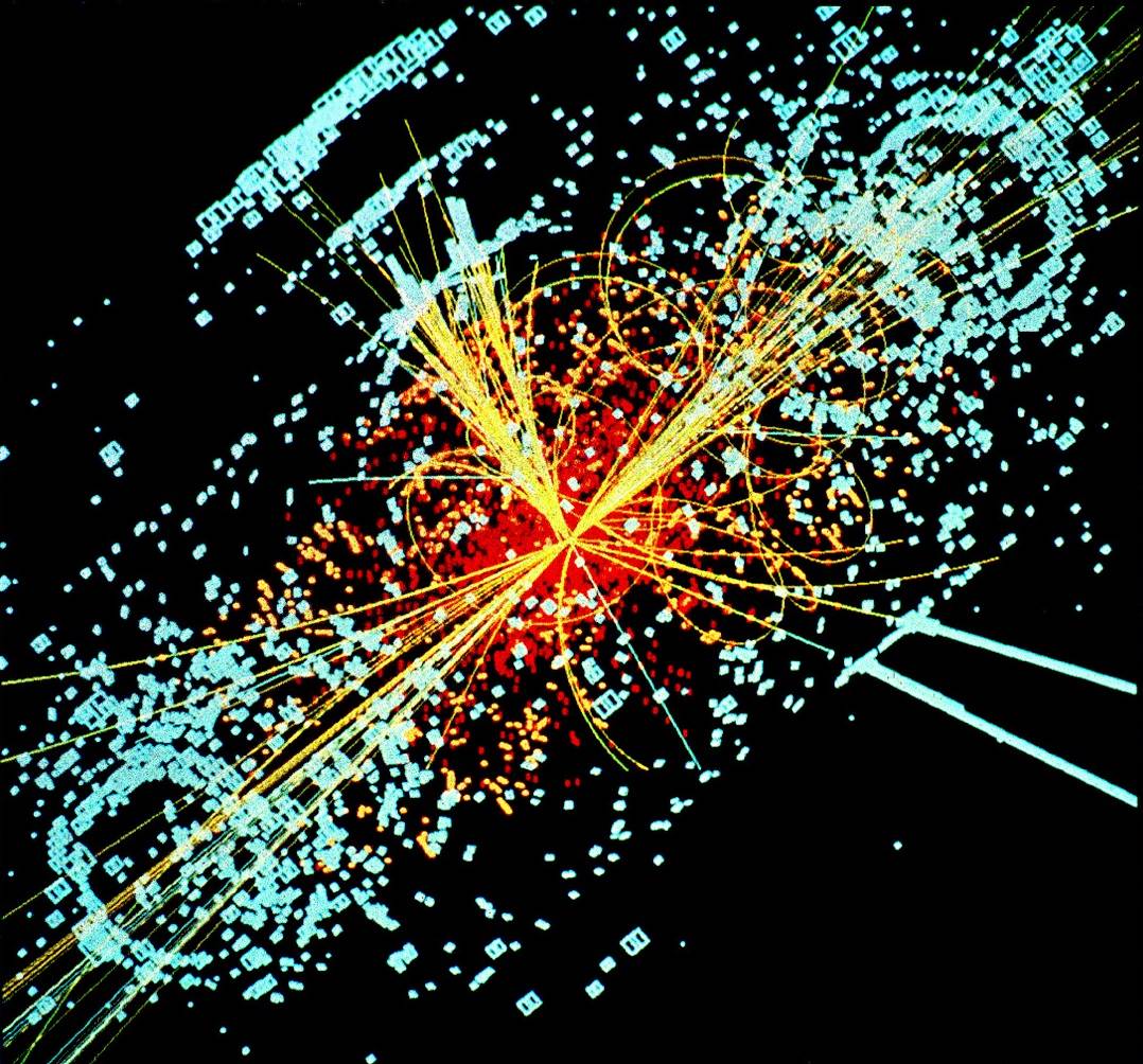 Возникновение бозона Хиггса при столкновении протонов