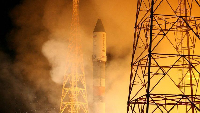 Запуск ТГК «Прогресс МС-03» ракетой-носителем «Союз-У»