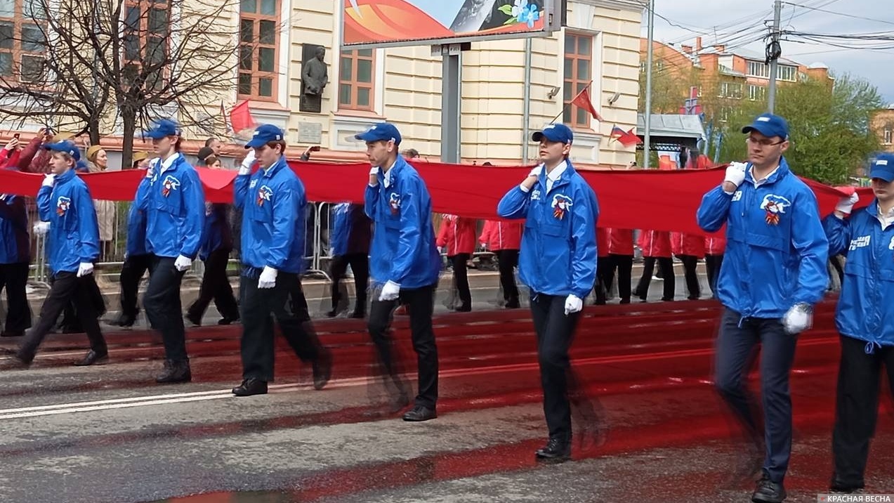 Парад Победы 2026 года. Томск. Знамя Победы