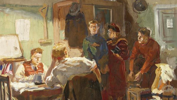 Михаил Петров. Студенты. 1938