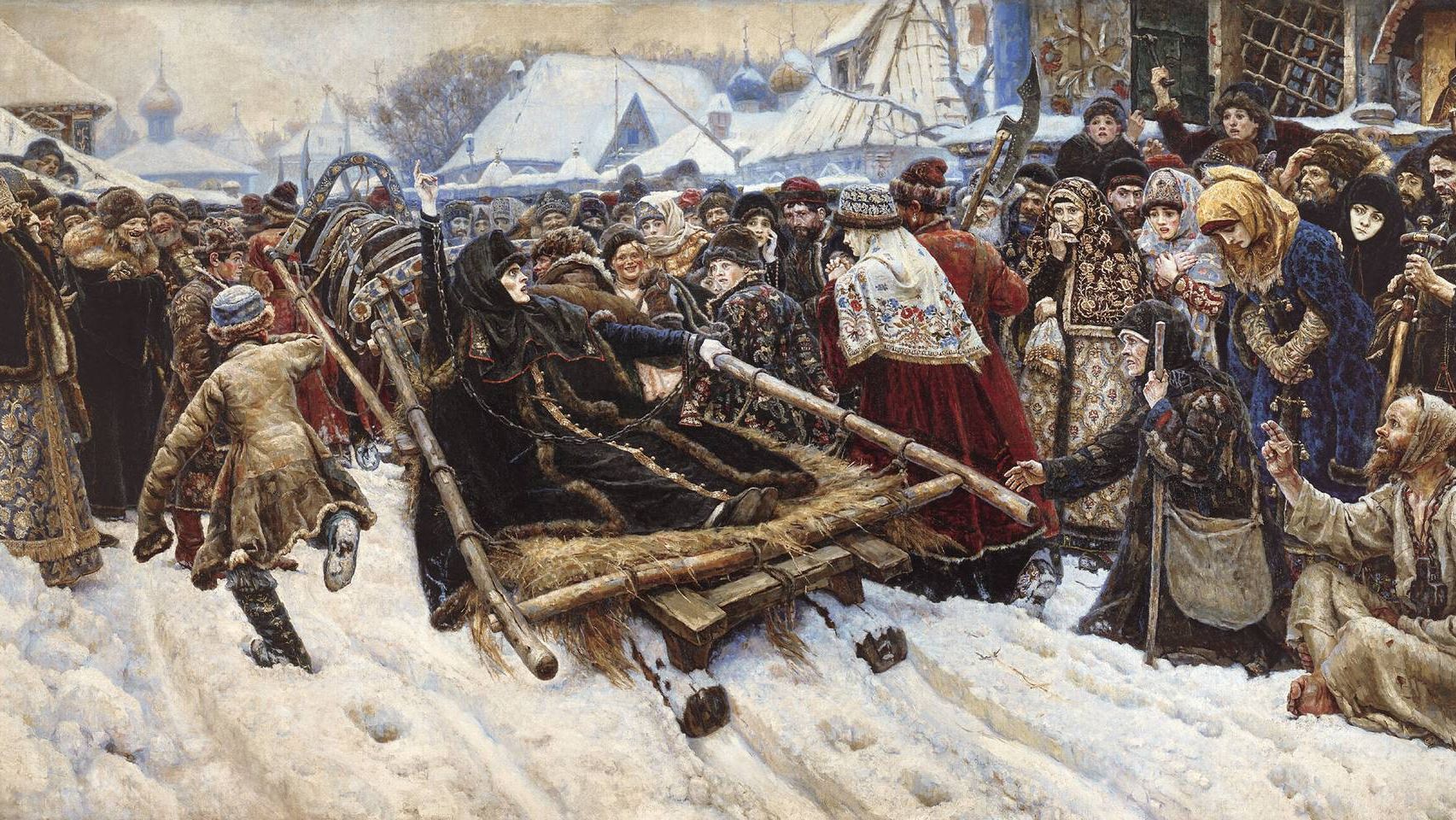 Василий Суриков. Боярыня Морозова (Фрагмент). 1887