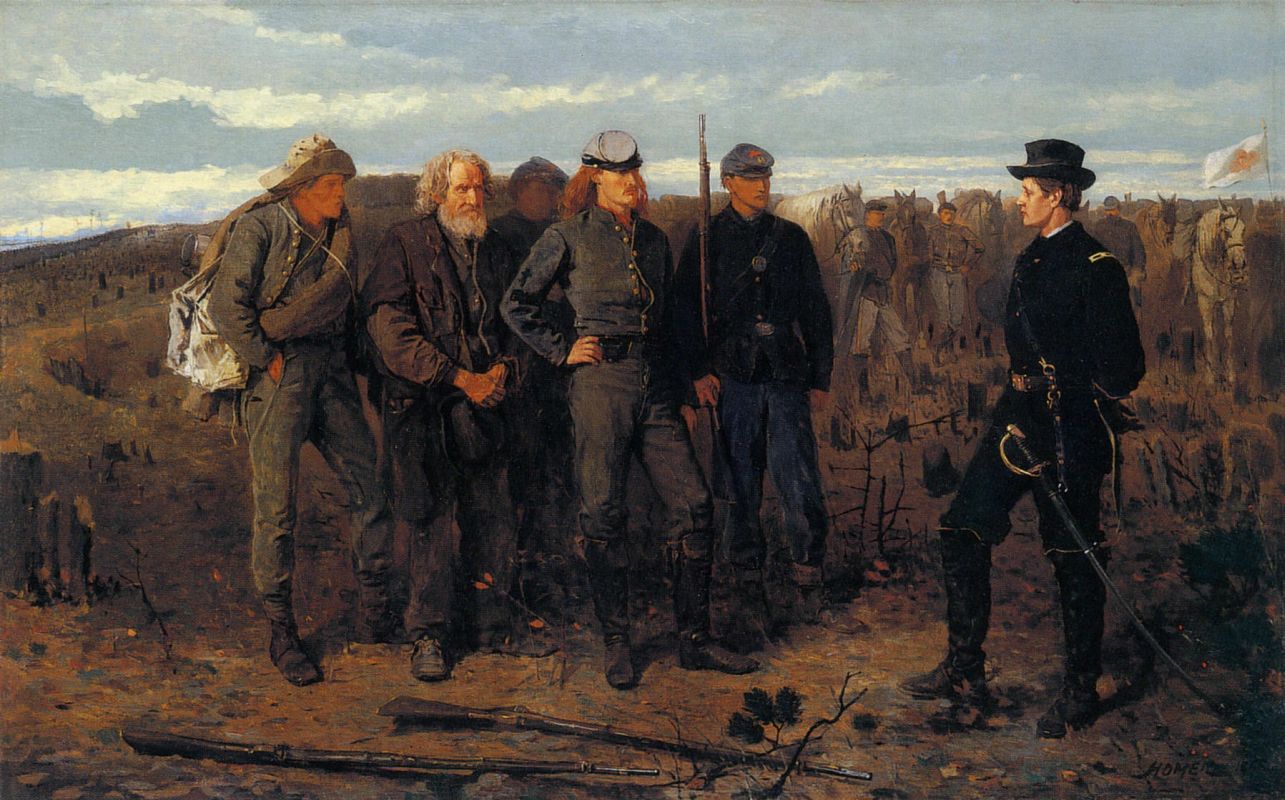 Пленные с фронта. 1866