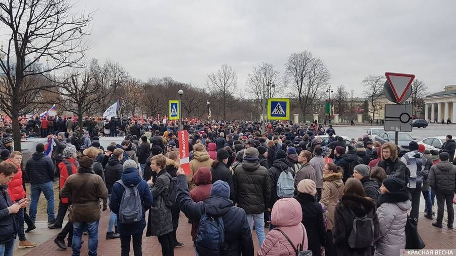 Митинг Навального в Санкт-Петербурге. 28.01.2018