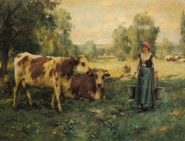 Жюльен Дюпре. Молоко от коров и овец