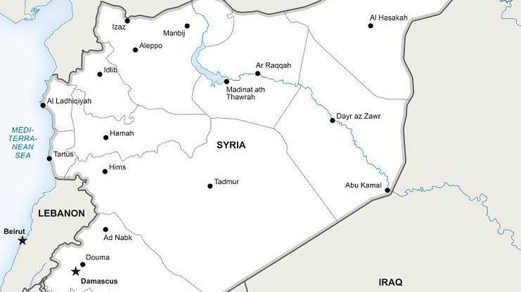 Карта Сирии