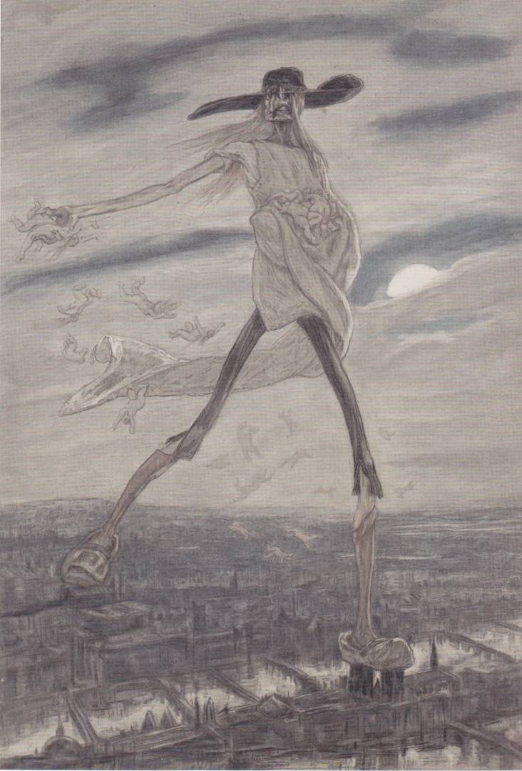 Фелисьен Ропс. Сатана, сеющий плевелы. 1882