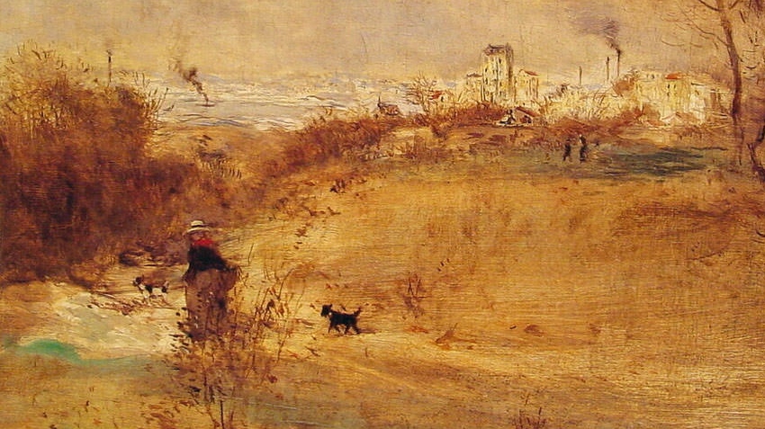 Жан-Франсуа Рафаэлли. Послеполуденная прогулка (фрагмент). XIX–XX вв.