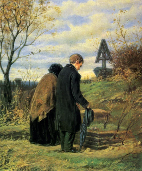 Василий Перов. Старики-родители на могиле сына. 1874