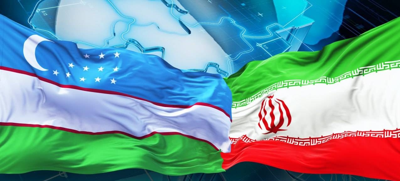 Флаги Узбекистана и Ирана