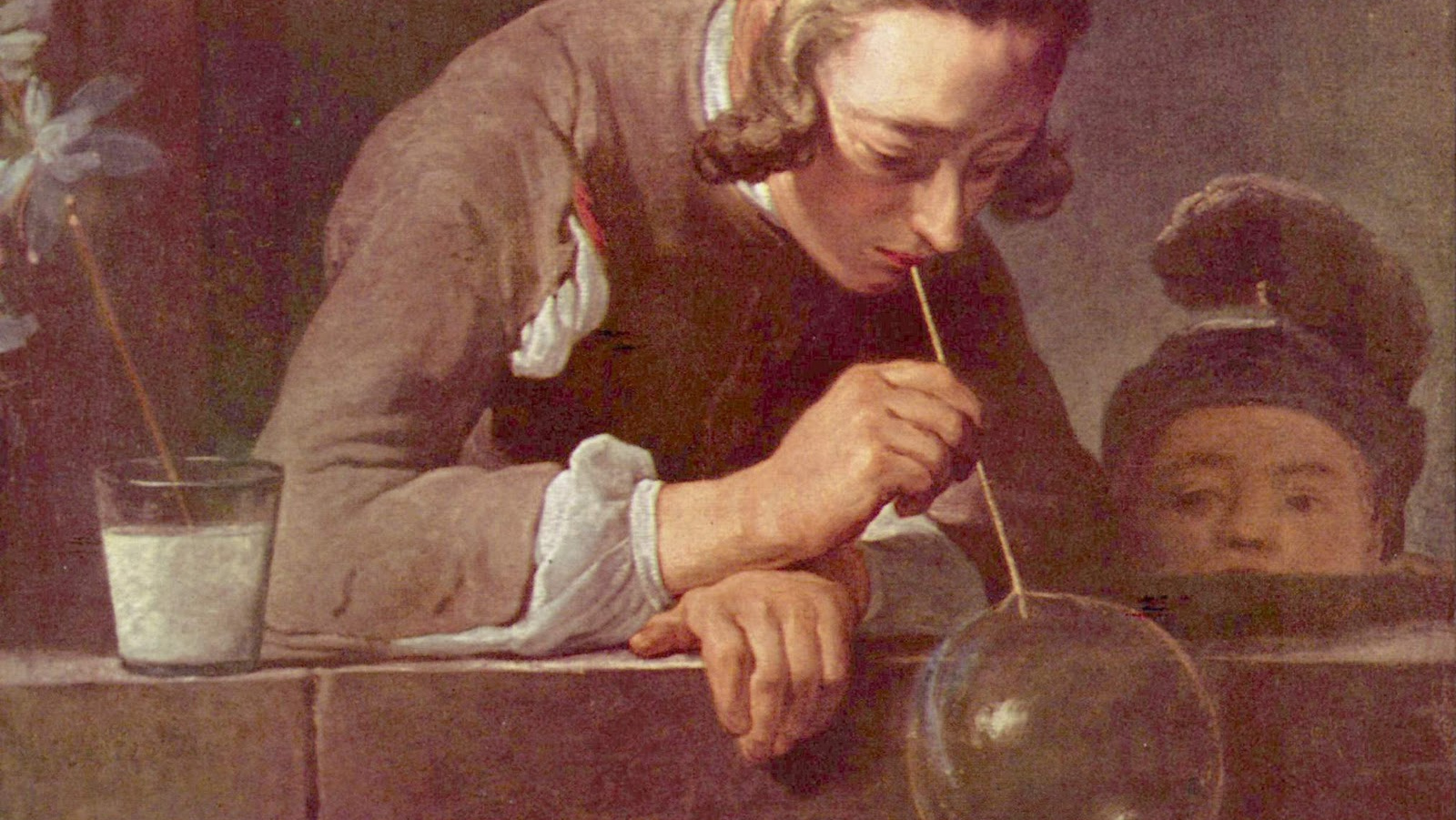 Жан Батист Шарден. Мыльные пузыри (фрагмент). 1734
