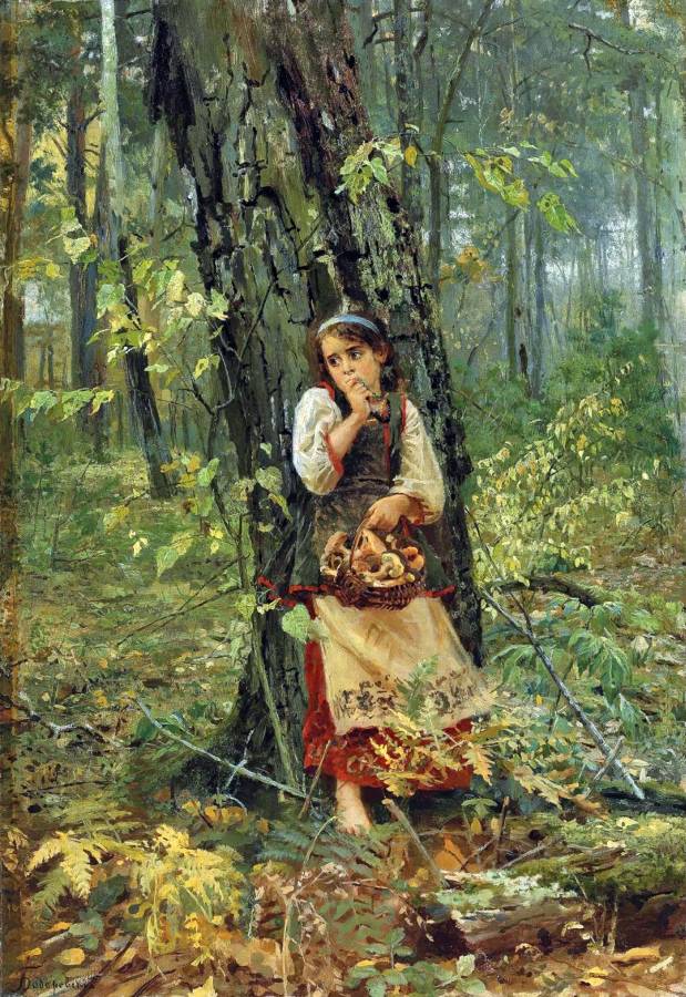 Николай Бодаревский. Глубоко в лесу. 1900