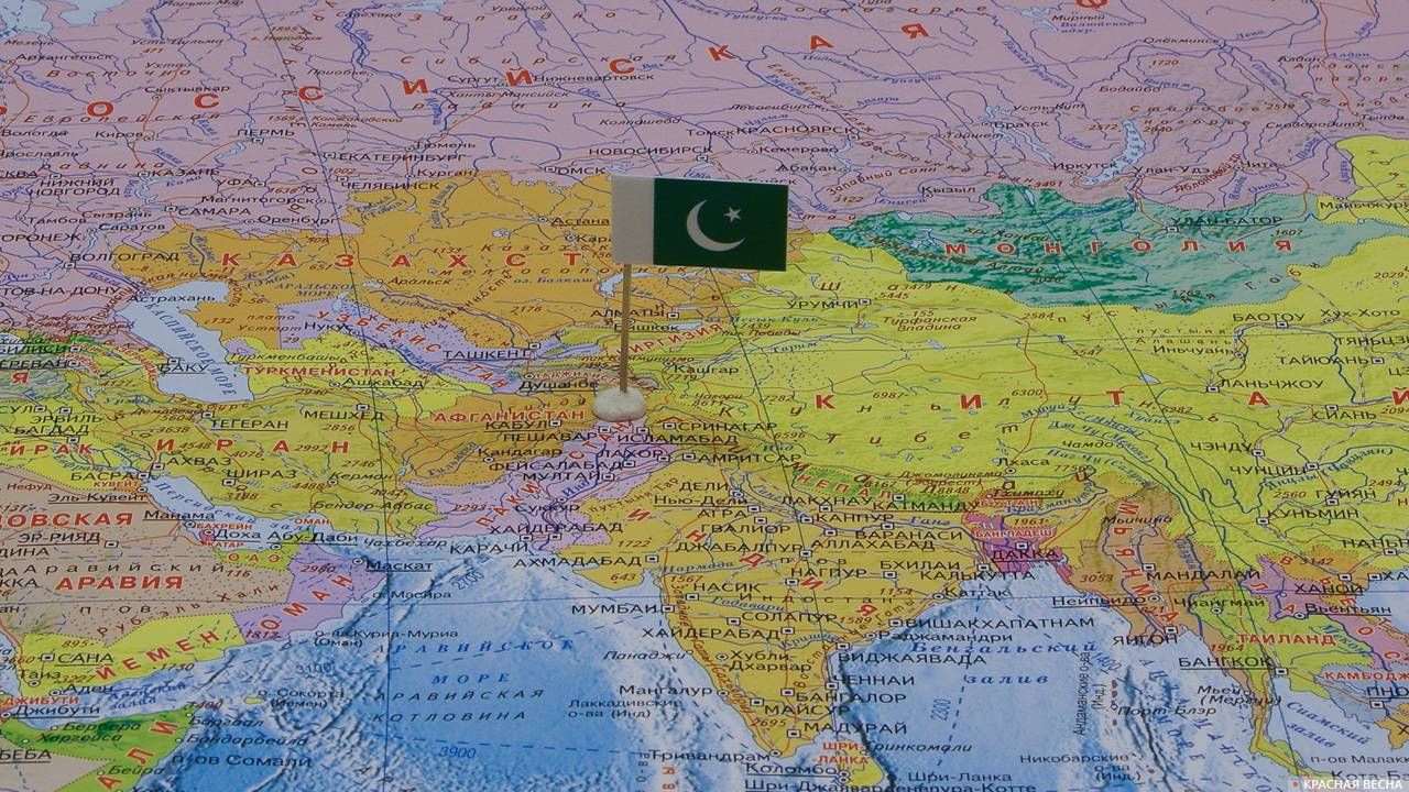 Пакистан на карте мира