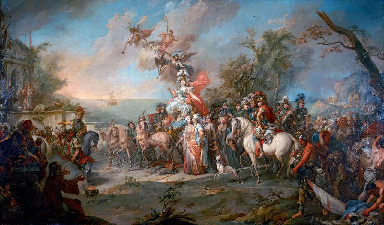 Стефано Торелли. Аллегория победы Екатерины II над турками и татарами. 1772.