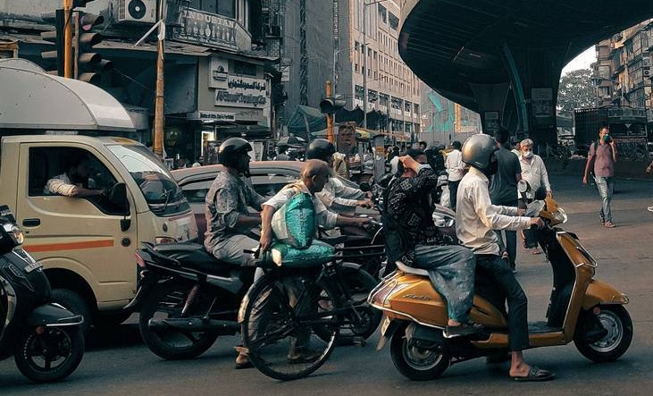 Улицы Бомбея. Индия