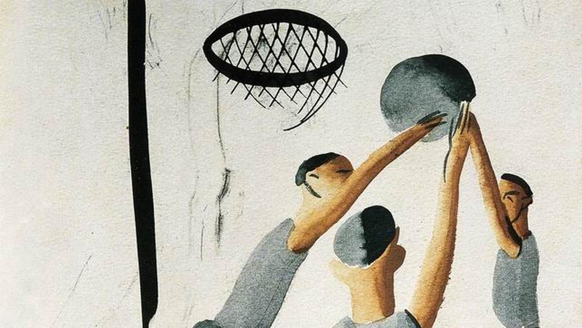 Михаил Курзин. Баскетбол (фрагмент). 1920–1924