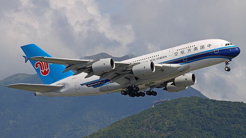 Самолет авиакомпании China Southern Airlines