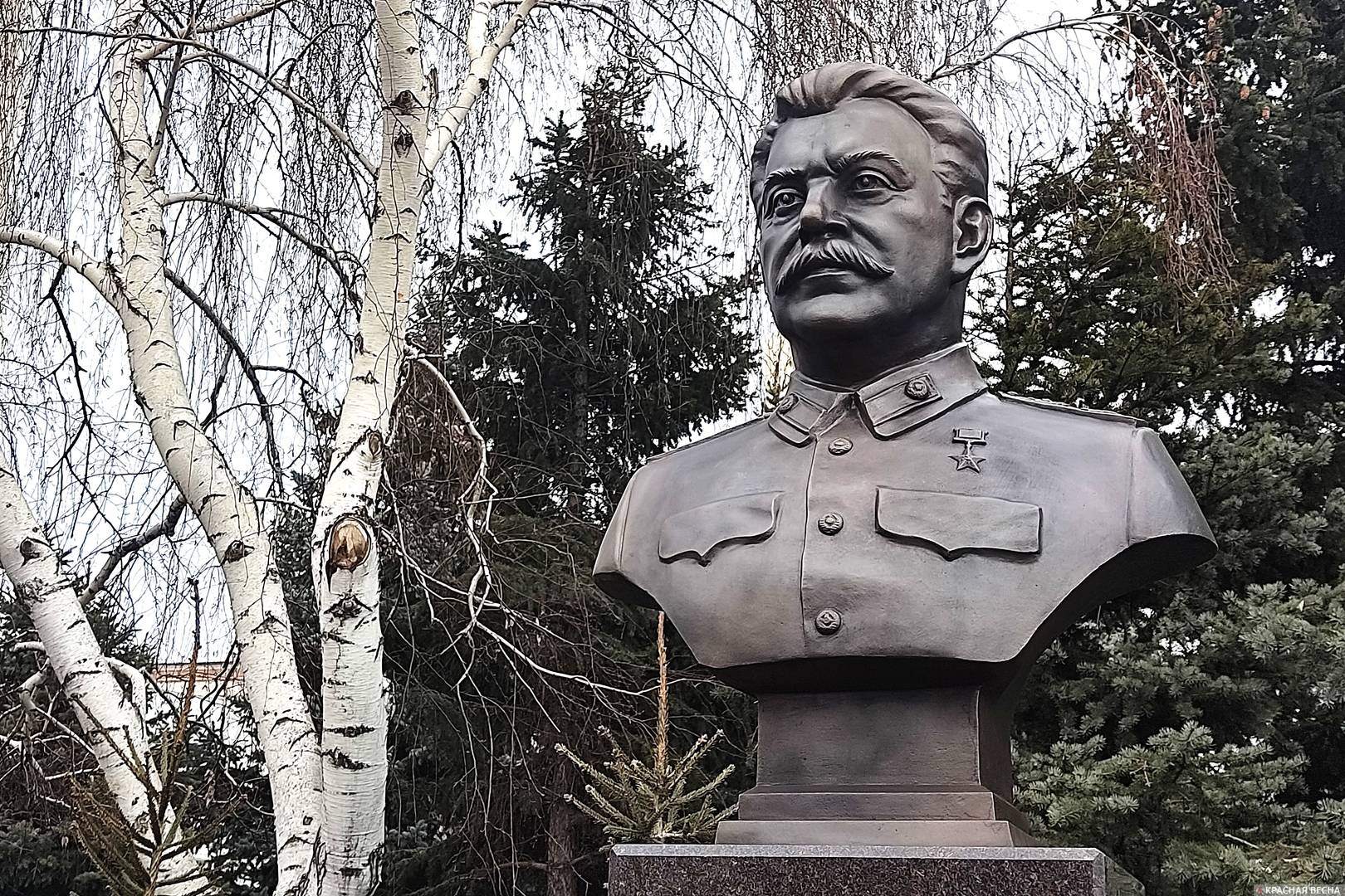 Бюст Иосифа Сталина. Волгоград, 1 февраля 2023