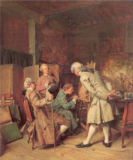 Jean-Louis Ernest Meissonier. Любители живописи. 1860