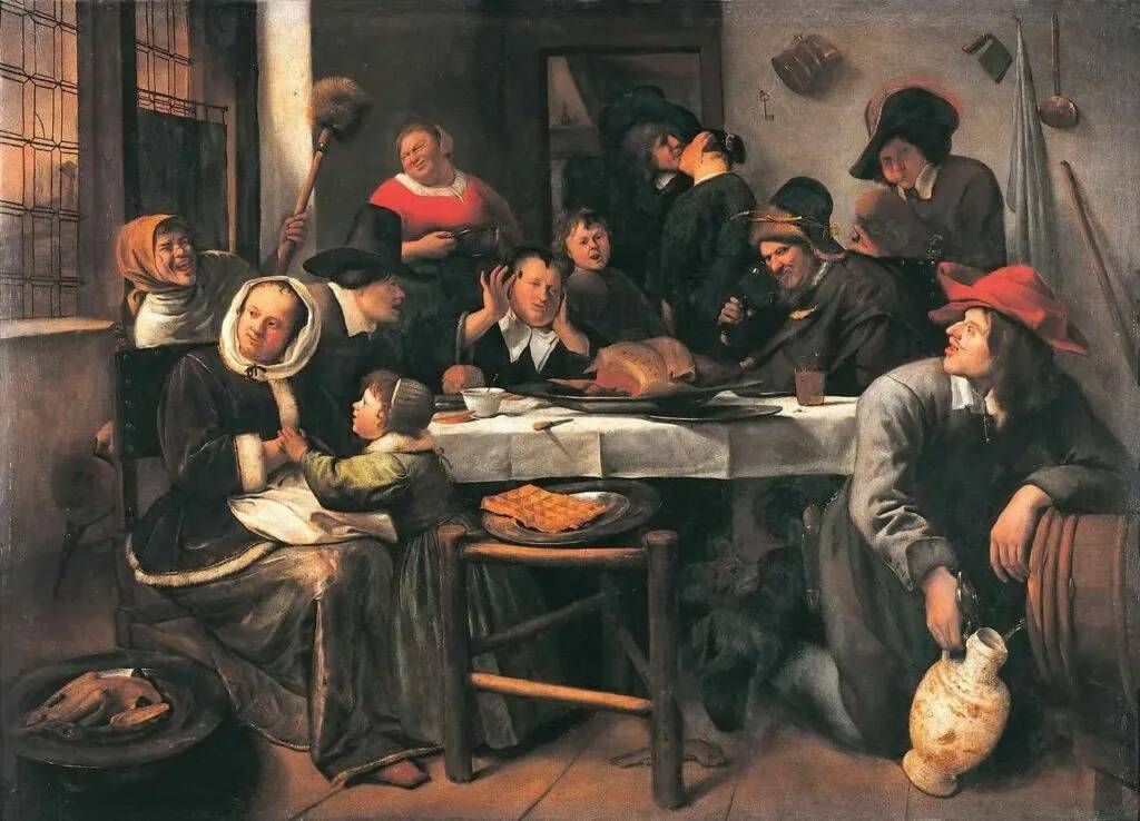 Ян Стен. Веселое общество. 1670