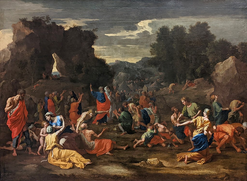 Николя Пуссен. Израильтяне, собирающие манну в пустыне. 1638-1639