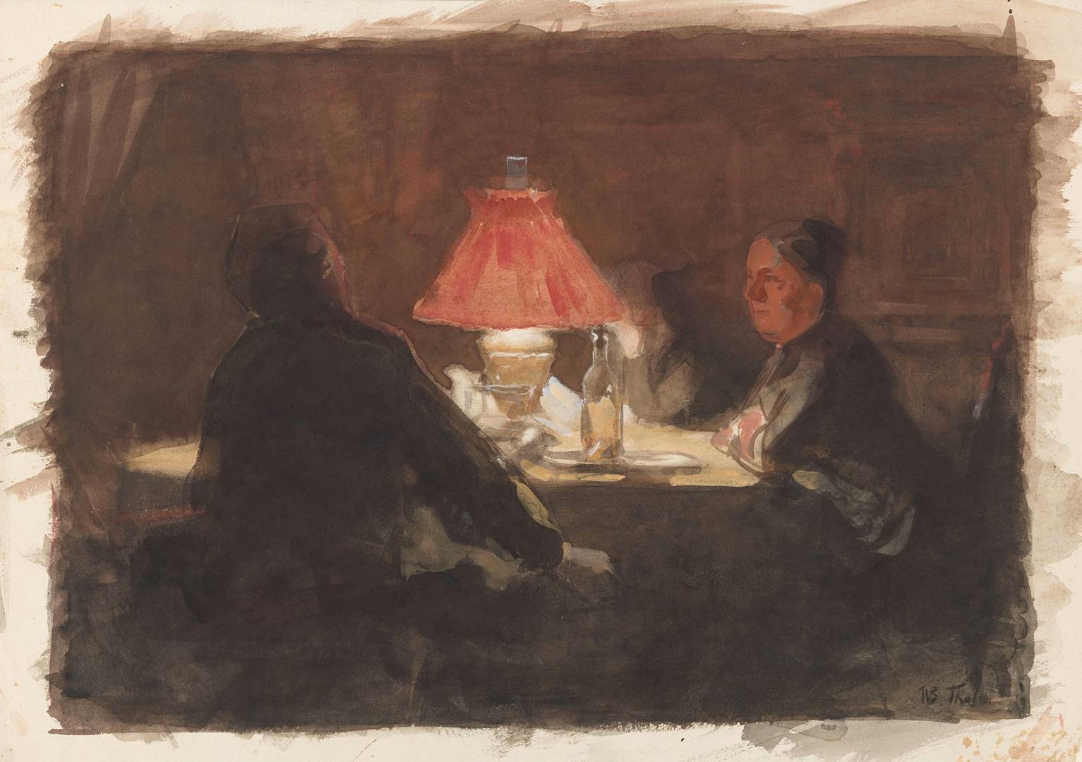 Виллем Бастиан Толен. У лампы. 1870-1931