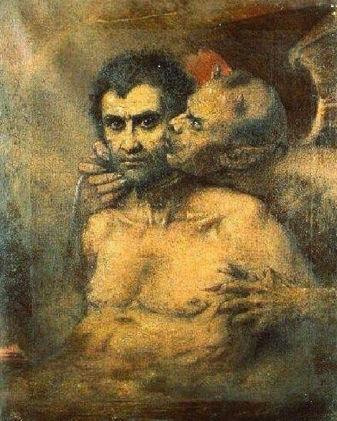 Бенуа-Гермогаст Молин. Иуда и Сатана. 1880