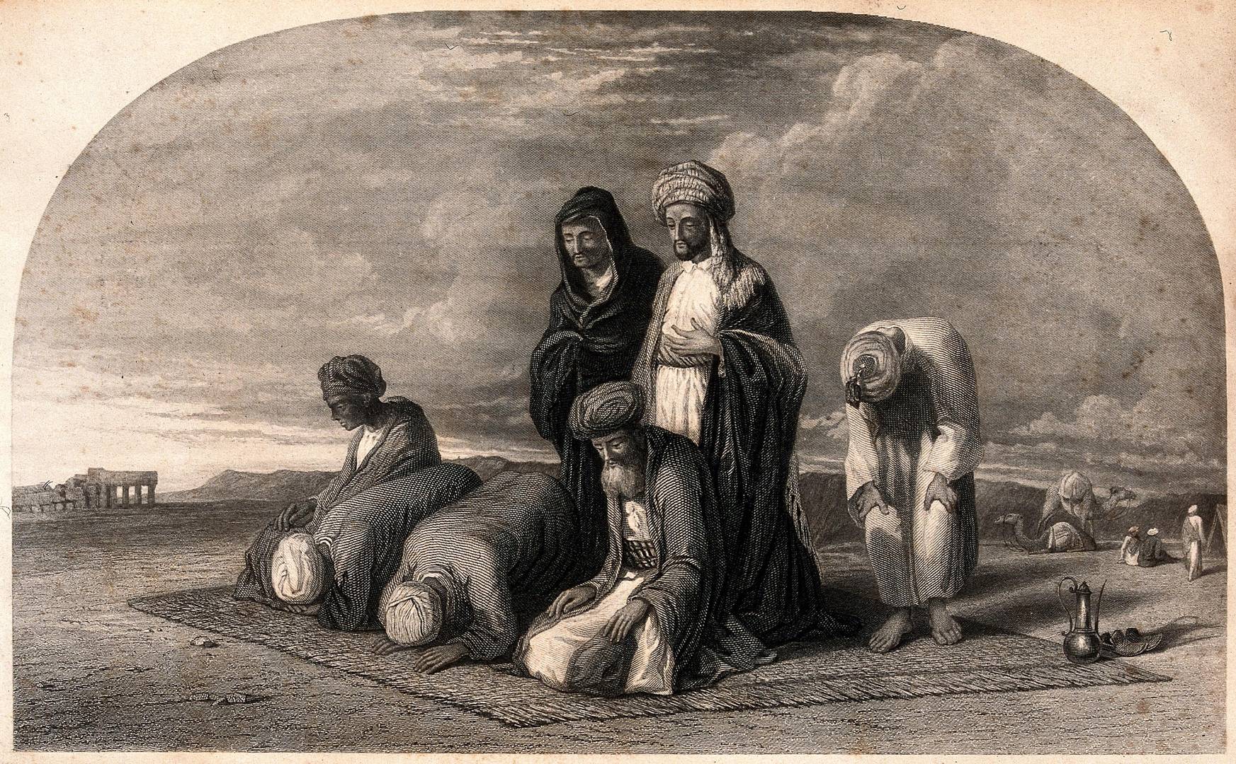 Уильям Джеймс Мюллер. Мусульмане молятся в Мекке. 1899