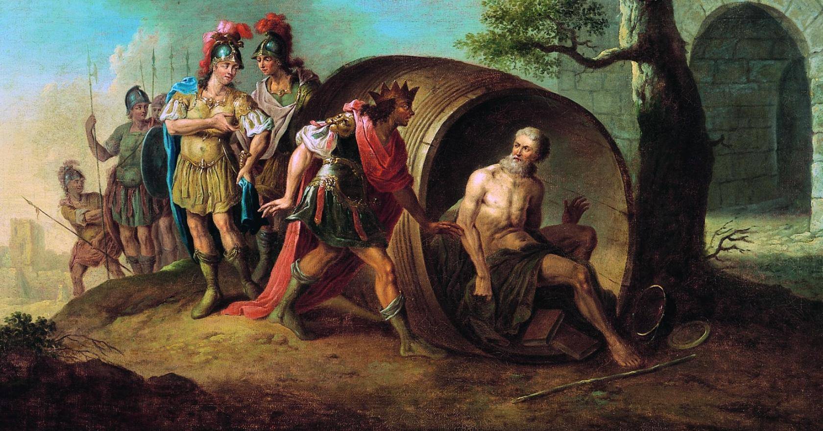 Гаетано Гандольфи. Диоген и Александр Македонский. 1792