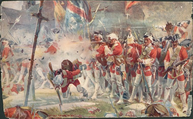Неизвестный автор. Британские солдаты. XVIII век