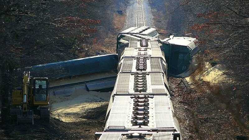 Авария на железной дороге