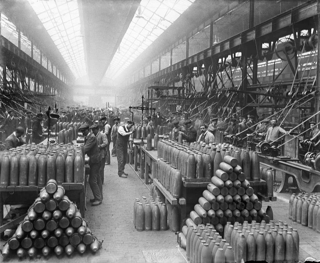 Производство снарядов в 1914 году