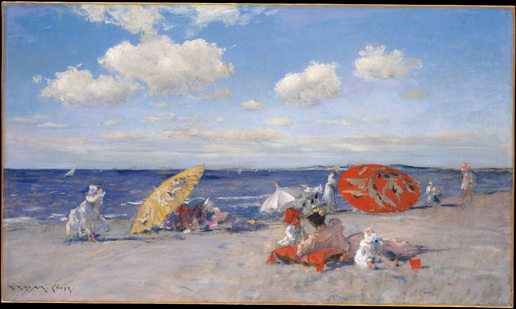 Уильям Меррит Чейз. На берегу моря. 1892