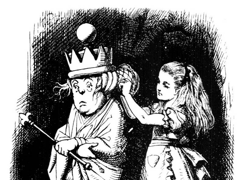 Иллюстрация к книге Алиса в Стране Чудес. Джон Тенниэл. Фрагмент. 1865
