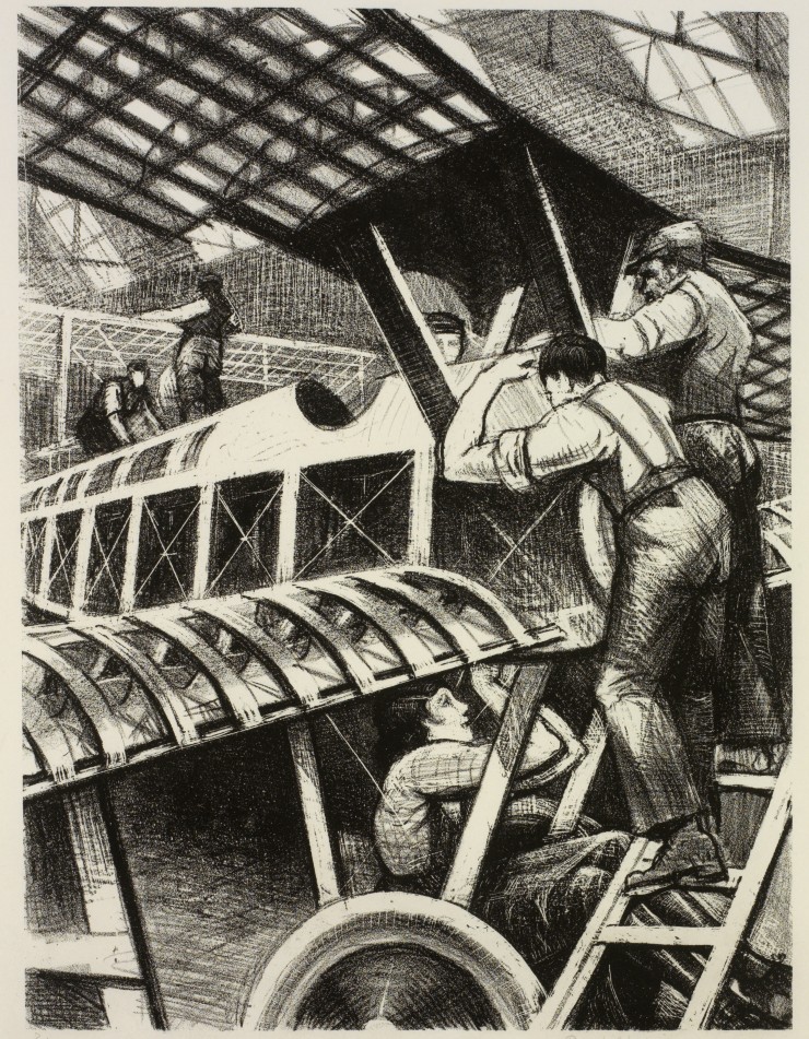 К. Р. У. Невинсон. Сборка деталей, 1917 г.