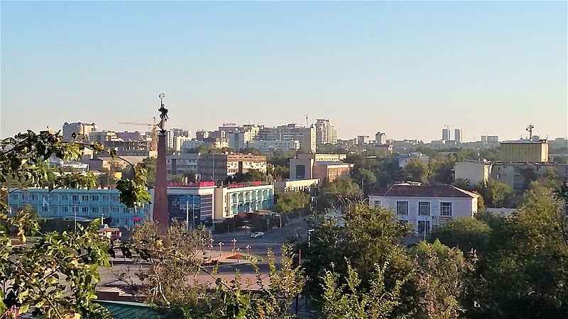 Вид на центр города Чимкент