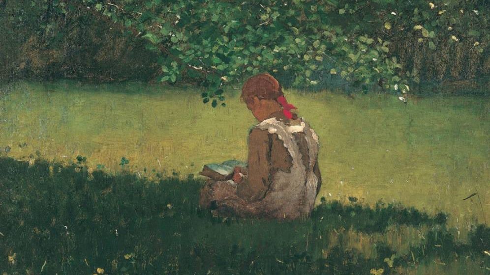 Уинслоу Хомер. Девушка с книгой. 1876