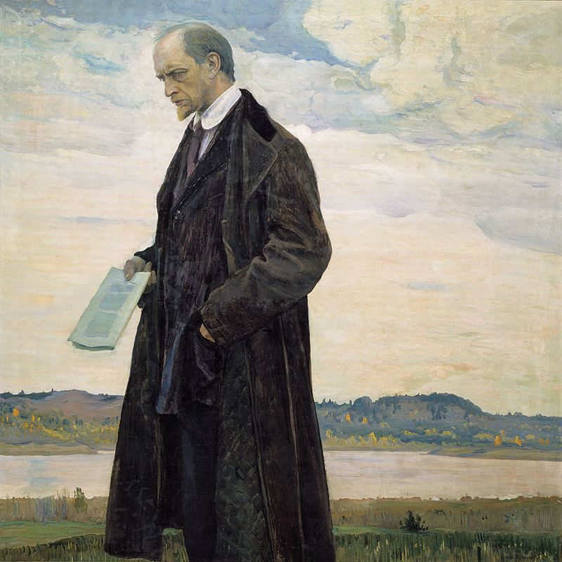 Михаил Нестеров. Мыслитель  (портрет философа И. Ильина). 1922
