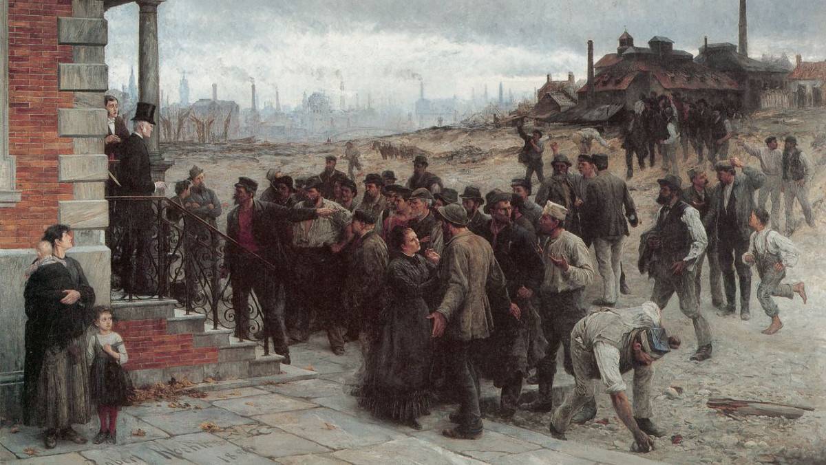 Роберт Келер. Забастовка. 1886