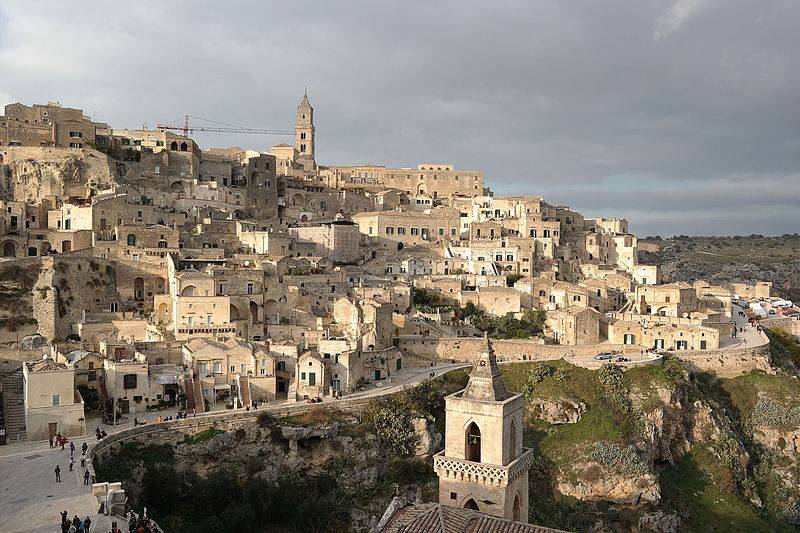 Matera — veduta della Civita da S. Maria di Idris