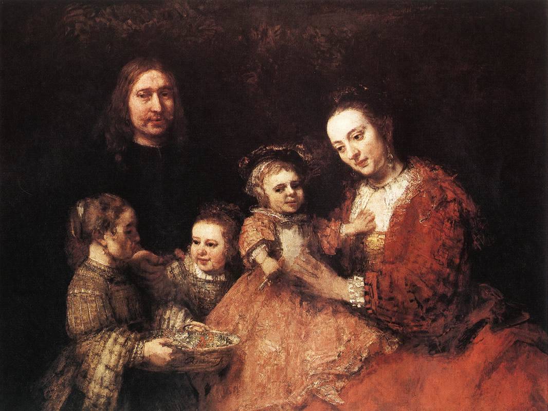 Рембрандт Харменс ван Рейн. Семейный портрет. 1666–1968. Холст, масло