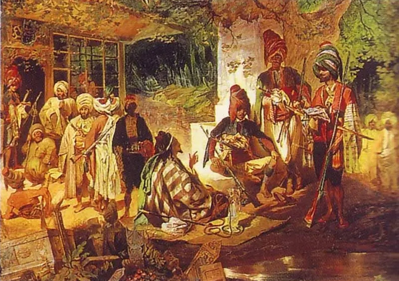 Григорий Гагарин. Турецкая почётная стража. 1840-е