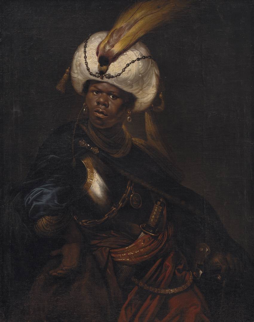 Карел ван Мандер III. Мужчина в тюрбане и доспехах. 1625-1670