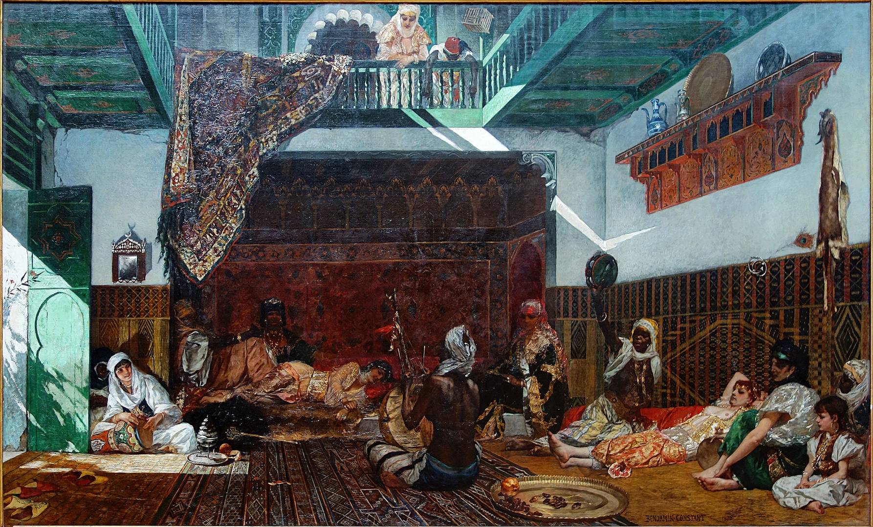 Жан-Жозеф Бенжамен-Констан. Интерьер гарема в Марокко. 1878