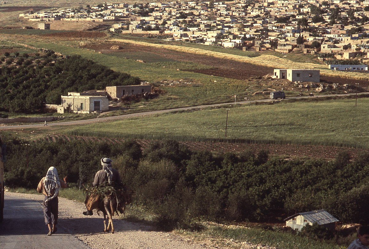 Западный берег реки Иордан, 1968 год